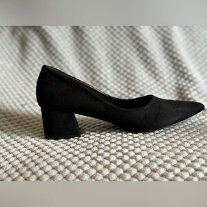 Elegant Black Women's Block Heel Shoes
